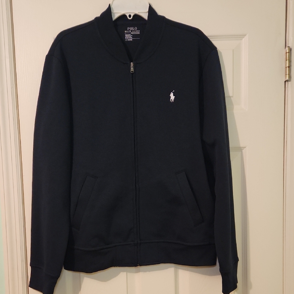 Ralph Lauren Men's Navy Zip-Up Sweater